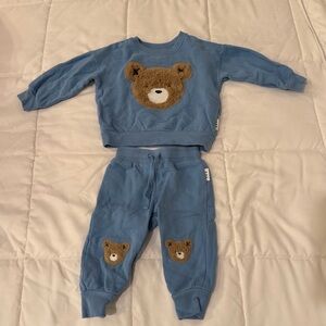 Huxbaby Blue Bear Matching Set